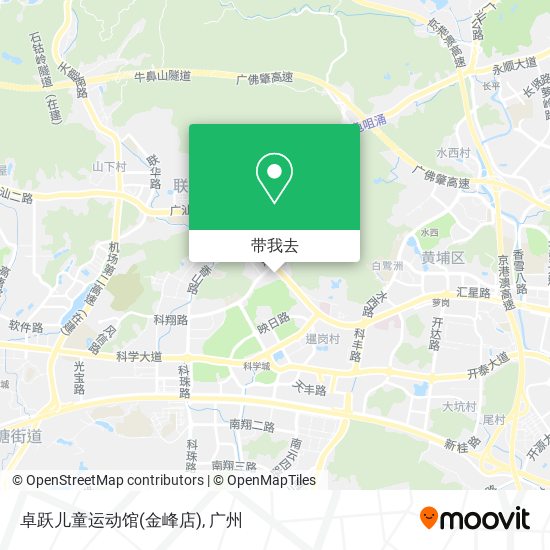 卓跃儿童运动馆(金峰店)地图