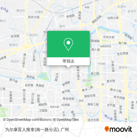 为尔康盲人推拿(南一路分店)地图