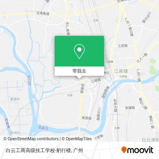 白云工商高级技工学校-躬行楼地图