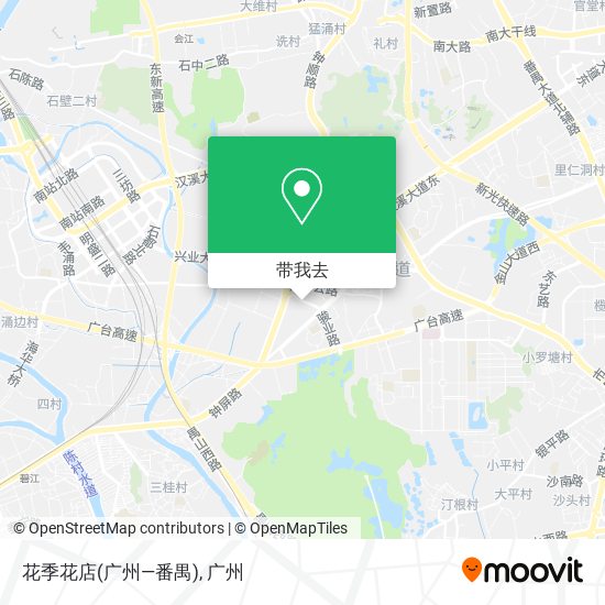 花季花店(广州—番禺)地图