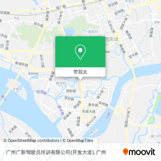 广州广新驾驶员培训有限公司(开发大道)地图