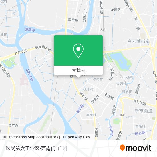 珠岗第六工业区-西南门地图