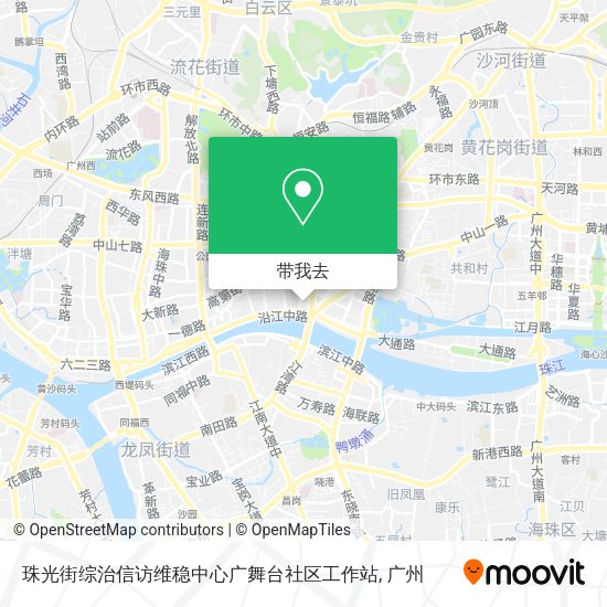 珠光街综治信访维稳中心广舞台社区工作站地图