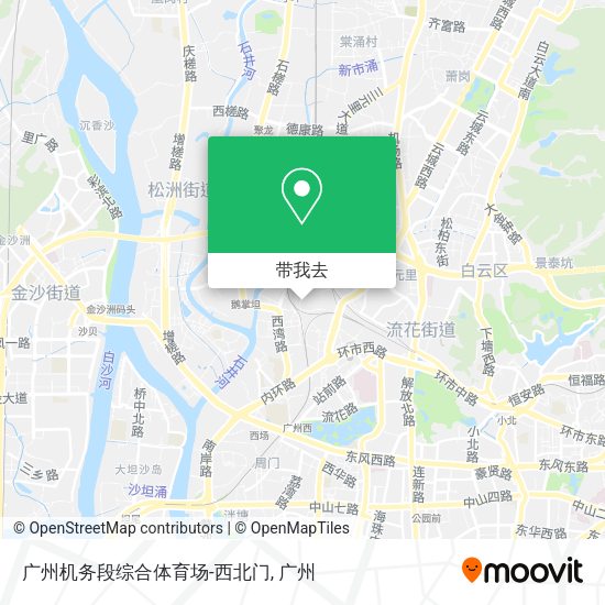 广州机务段综合体育场-西北门地图