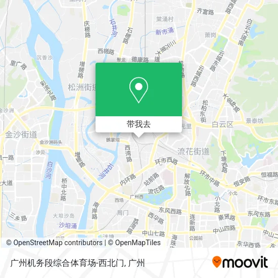 广州机务段综合体育场-西北门地图