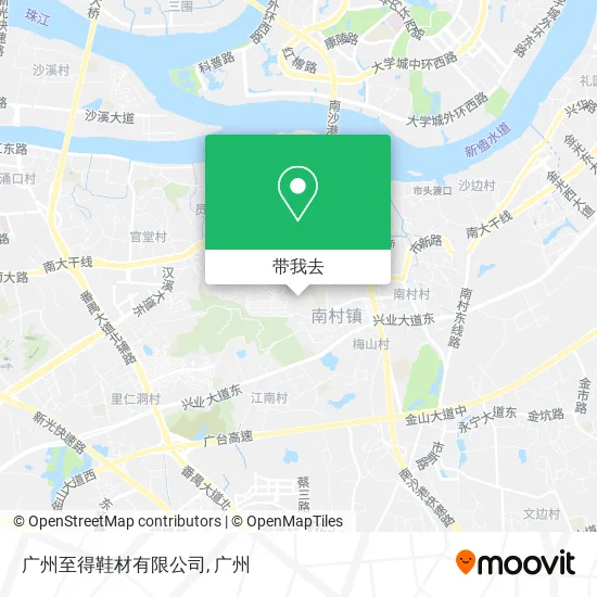 广州至得鞋材有限公司地图