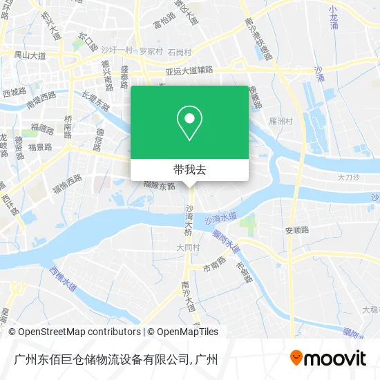 广州东佰巨仓储物流设备有限公司地图