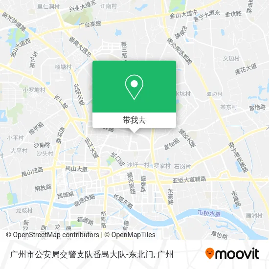 广州市公安局交警支队番禺大队-东北门地图