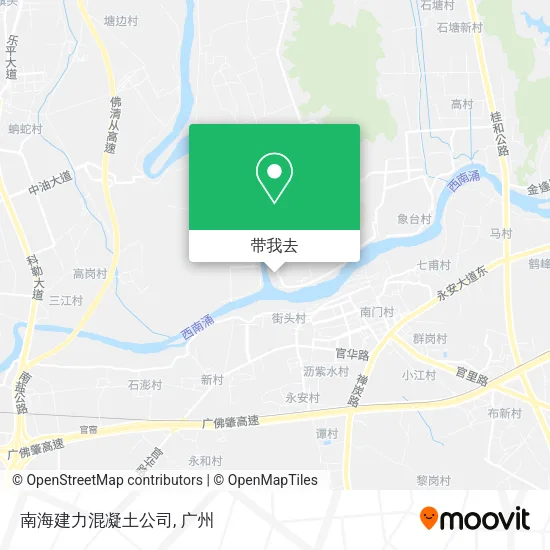 南海建力混凝土公司地图