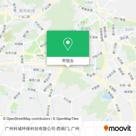 广州科城环保科技有限公司-西南门地图