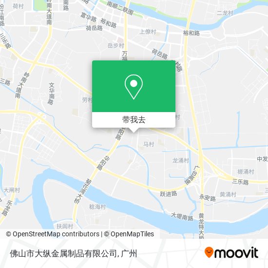 佛山市大纵金属制品有限公司地图