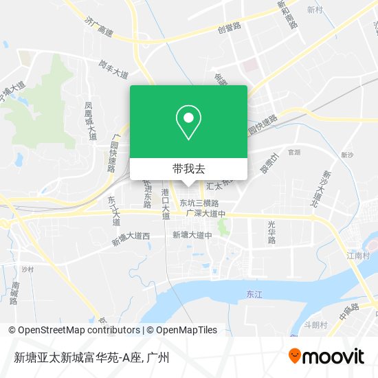 新塘亚太新城富华苑-A座地图
