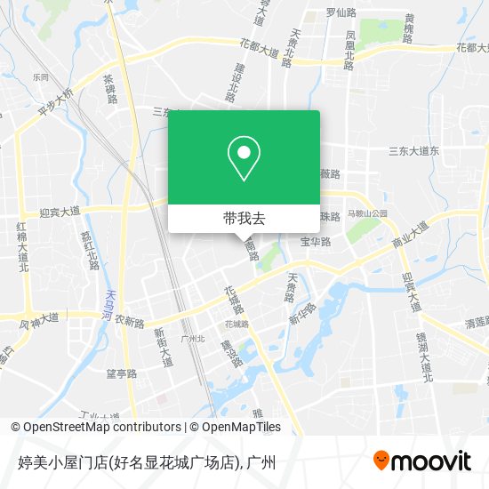 婷美小屋门店(好名显花城广场店)地图