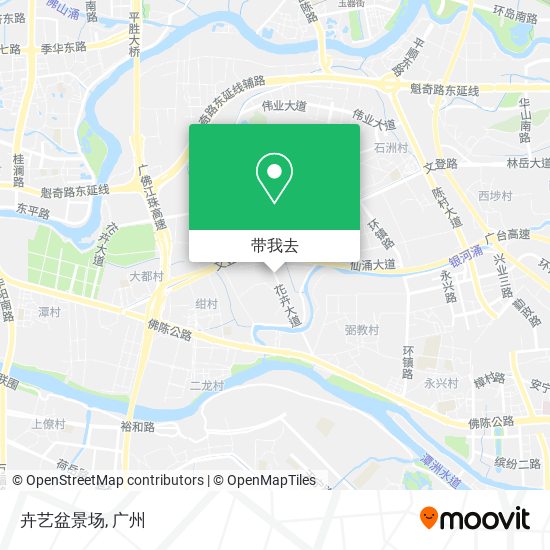 卉艺盆景场地图