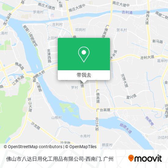 佛山市八达日用化工用品有限公司-西南门地图