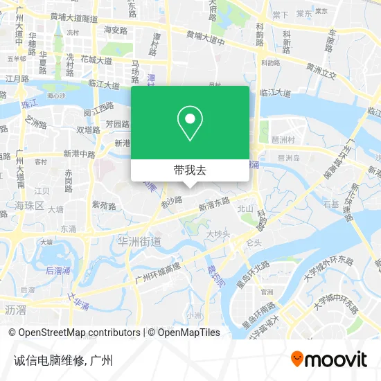 诚信电脑维修地图