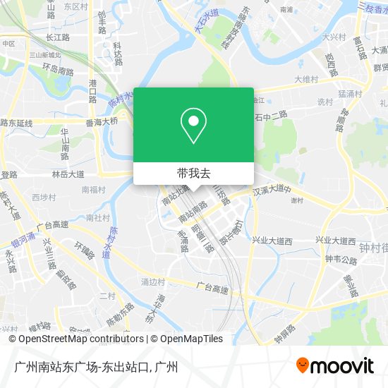 广州南站东广场-东出站口地图
