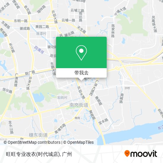 旺旺专业改衣(时代城店)地图