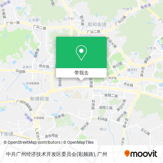 中共广州经济技术开发区委员会(彩频路)地图