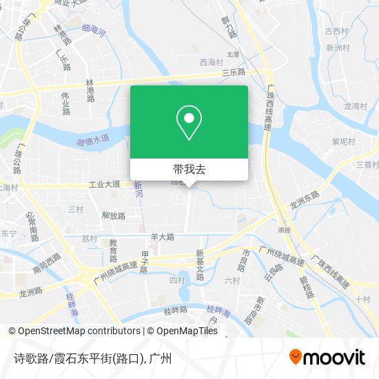诗歌路/霞石东平街(路口)地图
