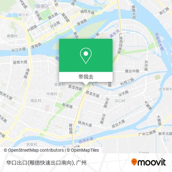 华口出口(顺德快速出口南向)地图