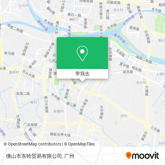 佛山市东铃贸易有限公司地图