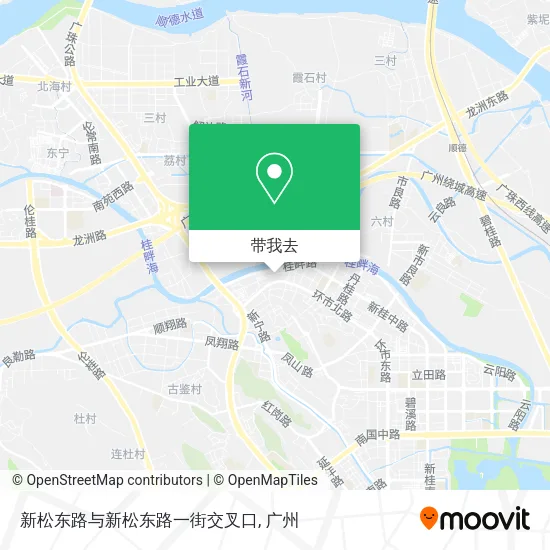 新松东路与新松东路一街交叉口地图