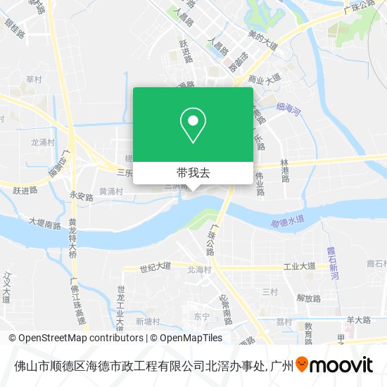 佛山市顺德区海德市政工程有限公司北滘办事处地图