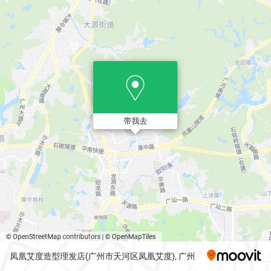 凤凰艾度造型理发店(广州市天河区凤凰艾度)地图