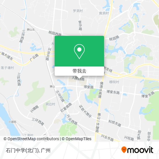 石门中学(北门)地图