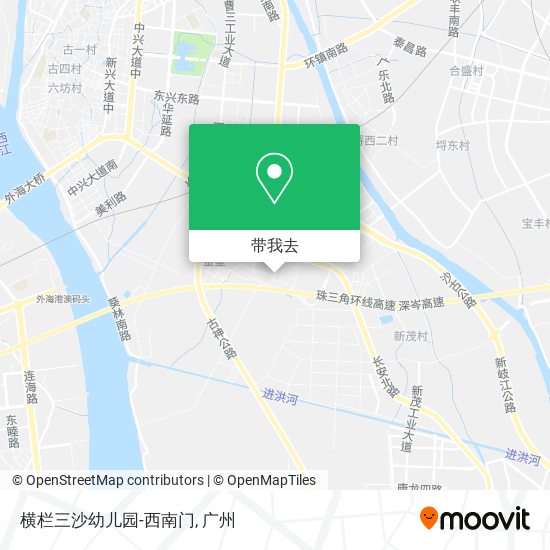 横栏三沙幼儿园-西南门地图