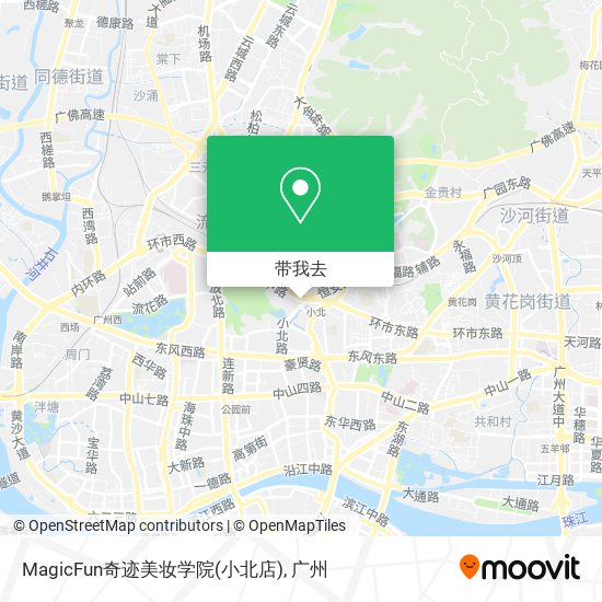 MagicFun奇迹美妆学院(小北店)地图