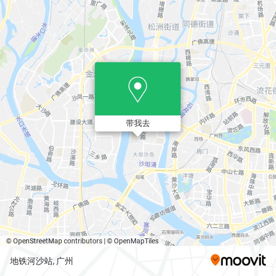 地铁河沙站地图
