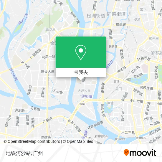 地铁河沙站地图