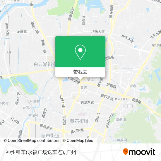 神州租车(永福广场送车点)地图