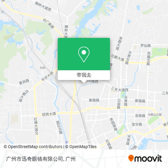 广州市迅奇眼镜有限公司地图