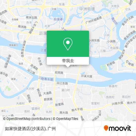 如家快捷酒店(沙溪店)地图