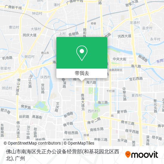 佛山市南海区先正办公设备经营部(和基花园北区西北)地图