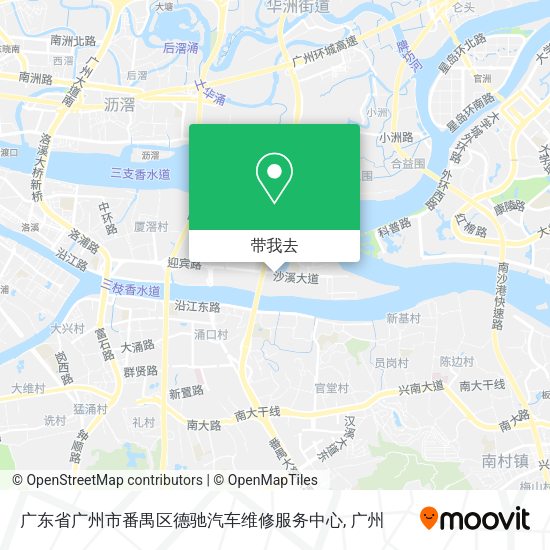 广东省广州市番禺区德驰汽车维修服务中心地图