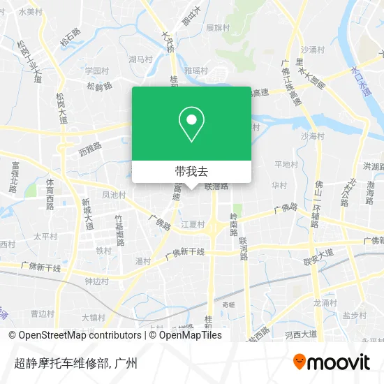 超静摩托车维修部地图