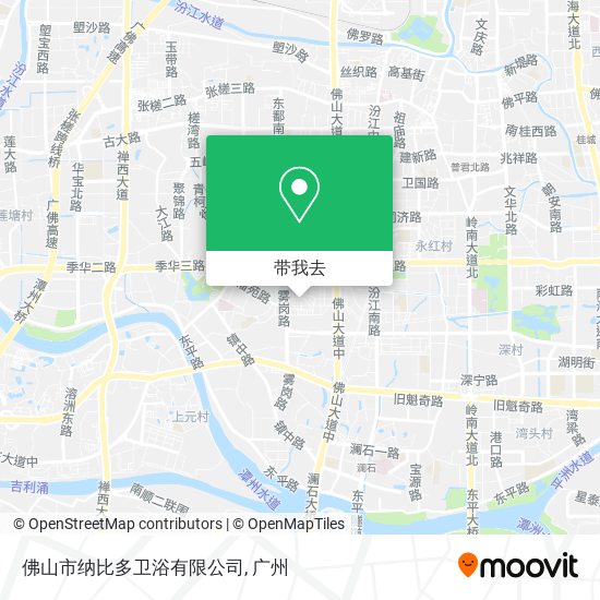 佛山市纳比多卫浴有限公司地图