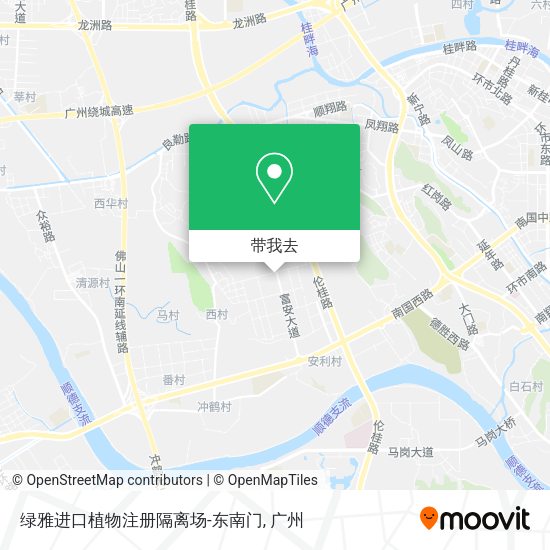 绿雅进口植物注册隔离场-东南门地图