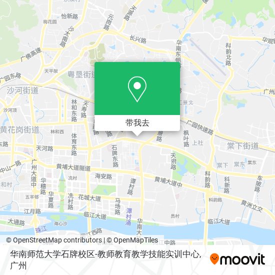 华南师范大学石牌校区-教师教育教学技能实训中心地图