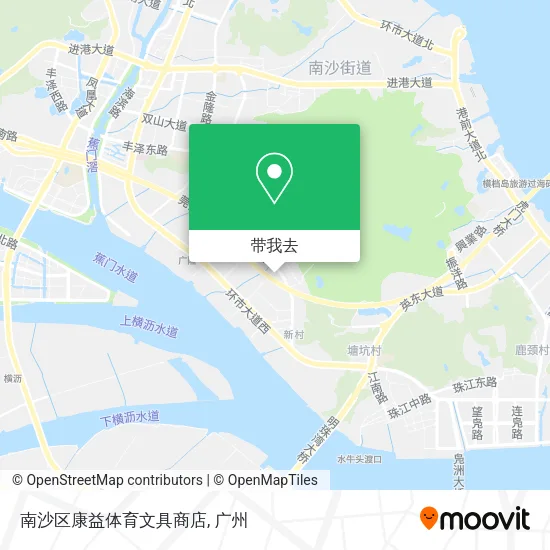 南沙区康益体育文具商店地图