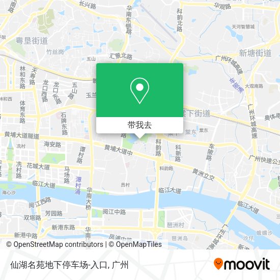 仙湖名苑地下停车场-入口地图