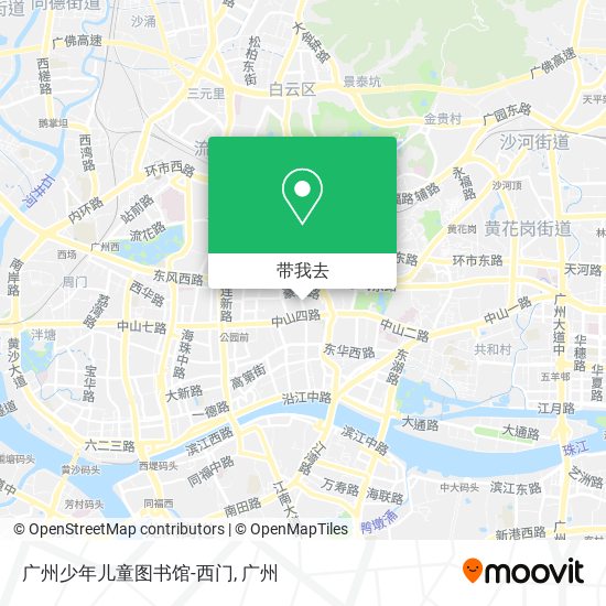 广州少年儿童图书馆-西门地图