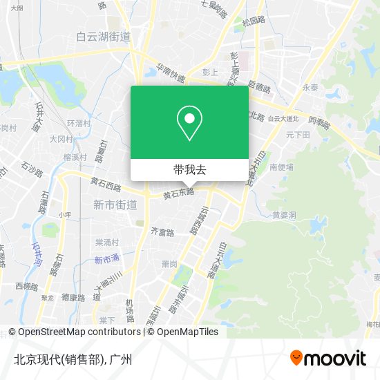北京现代(销售部)地图