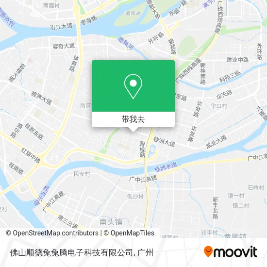 佛山顺德兔兔腾电子科技有限公司地图