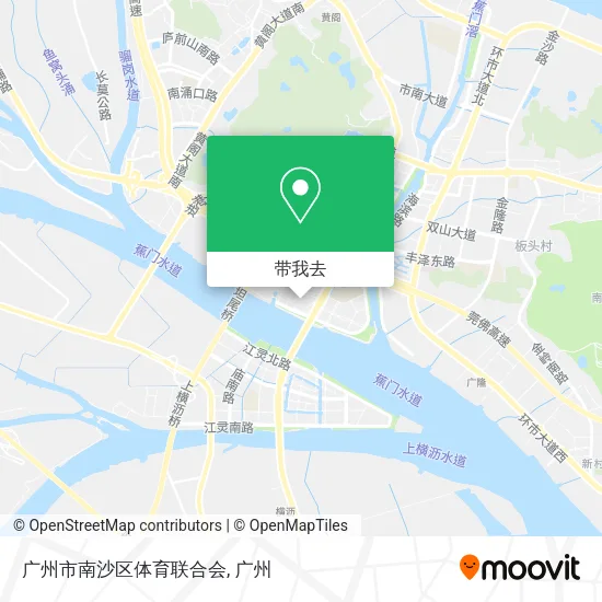 广州市南沙区体育联合会地图