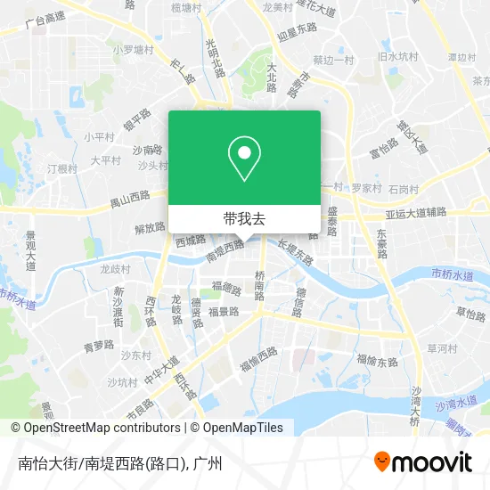 南怡大街/南堤西路(路口)地图